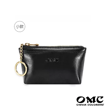 【OMC】Fronts隨身牛皮鑰匙包零錢包(5色) 黑色