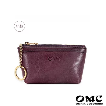 【OMC】Fronts隨身牛皮鑰匙包零錢包(5色) 手染紫