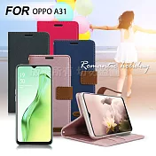 Xmart for OPPO A31 度假浪漫風支架皮套桃