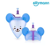 【韓國sillymann】 100%鉑金矽膠老鼠水袋-250ml藍