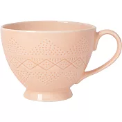 《NOW》寬口陶製馬克杯(蜜桃橘470ml) | 水杯 茶杯 咖啡杯