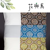 【麗塔寢飾】40支紗精梳棉 美式信封枕套組 花與鳥 - 綠色