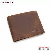 【vensers】小牛皮潮流個性皮夾(NB600401瘋馬皮短夾)