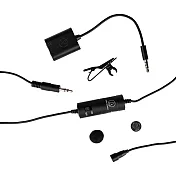 日本鐵三角Audio-Technica領夾式全向性電容麥克風ATR3350XiS含耳麥孔轉接器,長3米適智慧手機單眼相機錄影機錄音機