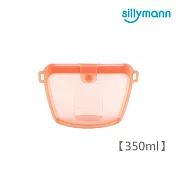 【韓國sillymann】 100%鉑金矽膠密封袋-350ml橘紅