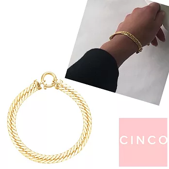 CINCO 葡萄牙精品 Dona Lola bracelet 925純銀鑲24K金手鍊 低調奢華款