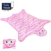 【Truly House】可愛動物野餐墊/地墊/防潮墊/寶寶爬行/地布(一般款)(三色任選)粉色