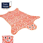 【Truly House】可愛動物野餐墊/地墊/防潮墊/寶寶爬行/地布(加大款)(三色任選)橘色