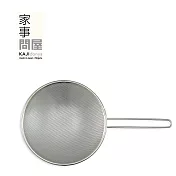 【家事問屋】日本製304不鏽鋼淺型過濾網勺(直徑19cm)