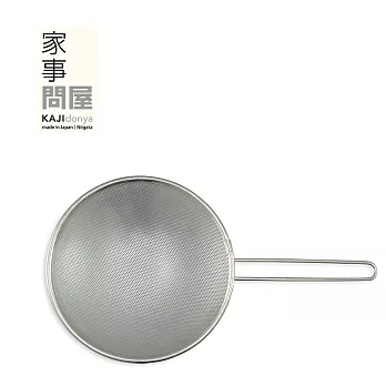 【家事問屋】日本製304不鏽鋼淺型過濾網勺(直徑19cm)