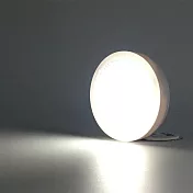 充電式便攜磁吸觸控LED圓形小夜燈(1入)白光