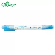 日本可樂牌Clover雙頭粗/細水消筆水洗筆24-431可水洗記號筆(藍色)
