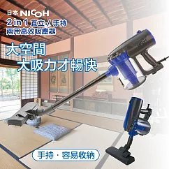 日本NICOH HEPA 2IN1直立/手持兩用高效吸塵器(VC─700W)藍色