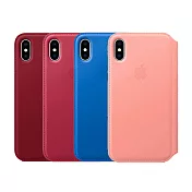 Apple 原廠 iPhone X Leather Folio 皮革雙面夾 (台灣公司貨)紅色