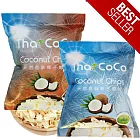 【Thai COCO】泰國原裝 香酥椰子脆片 雙口味組合 *10包 (原味5包+巧克力5包)