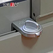 【生活采家】日本GUARD兒童安全鋁窗落地門鎖_大安全鈕型(銀)#34005