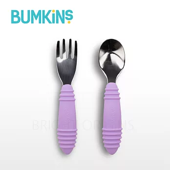 美國 Bumkins 寶寶不鏽鋼湯叉(薰衣草紫)