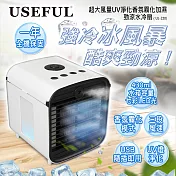 USEFUL超大風量UV淨化香氛霧化加濕勁涼水冷扇(UL-220)