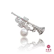 BILLY KING 貝麗晶 【樂器系列-56】(BK156) 小號珍珠胸針