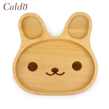 【Caldo卡朵生活】好心情兔兔造型櫸木餐盤 大眼睛