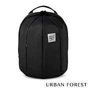URBAN FOREST都市之森 甲蟲-可擴充後背包/雙肩包 (L號) 暗夜黑