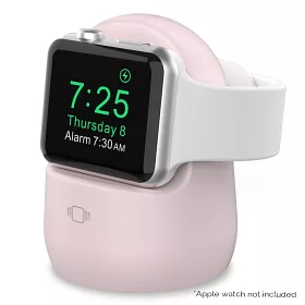 博客來 Ahastyle Apple Watch 矽膠充電底座黑色