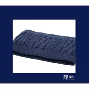 【U】COOCHAD-雙層織法柔軟保暖脖圍(七色可選) 深藍色