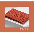 【U】COOCHAD-雙層織法柔軟保暖脖圍(七色可選) 茶紅色