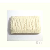 【U】COOCHAD-雙層織法柔軟保暖脖圍(七色可選) 米白色
