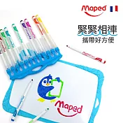 【法國Maped】連蓋式兒童專用白板筆12色