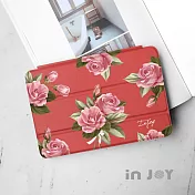 INJOYmall for iPad mini123 系列 Smart cover皮革平板保護套 無筆槽 初戀粉玫瑰款