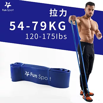 Fun Sport 健力環-乳膠環狀彈力阻力帶(藍/54-79kg) (阻力圈/彈力帶/拉力繩/橡筋帶)