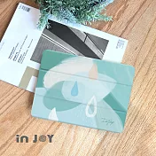 INJOYmall for iPad 9.7 2018 系列 Smart cover皮革平板保護套 附筆槽 寧靜的雨天款