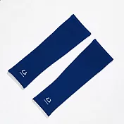 【U】COOCHAD -冰鎮感快乾防曬長袖套 天然機能銅氨絲 (五色可選) 深藍色