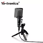 【Yo-tronics】YTM-132U 專業 USB 電容式麥克風 ● 直播麥克風 ● 錄音室等級音質 ● 附三腳架防噴器