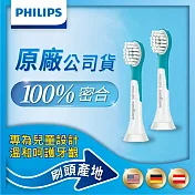 【Philips飛利浦】兒童音波震動牙刷專用小刷頭-兩支裝(HX6032/63)