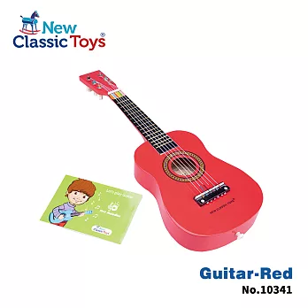 【荷蘭New Classic Toys】幼兒音樂吉他-櫻桃紅 10341