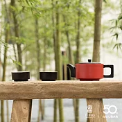 【陸寶LOHAS】龍啟壺茶器組 雙色陶瓷工藝 東方茶器 獲金點設計獎 富貴紅