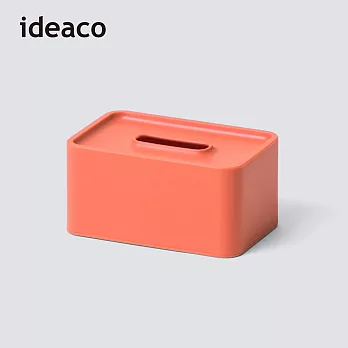 【日本ideaco】壁掛/桌上兩用餐巾紙盒(內徑17X10.6X7.5CM) -珊瑚紅