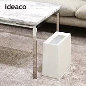 【日本ideaco】方磚家用垃圾桶-8.5L -白