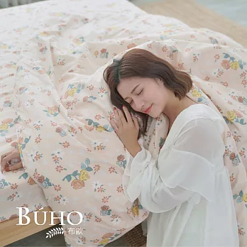 《BUHO》雙人加大三件式床包枕套組 《春美日好》