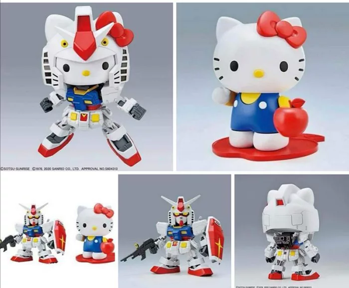 博客來 萬代凱蒂貓hello Kitty Rx 78 2 鋼彈sd Ex Standard