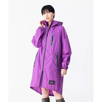 日本KIU 空氣感雨衣/時尚防水風衣 附收納袋(男女適用) 116907紫色