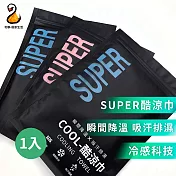 SUPER 酷涼頭巾 多種戴法 2色可選 酷涼巾(台灣製造) F 藍色