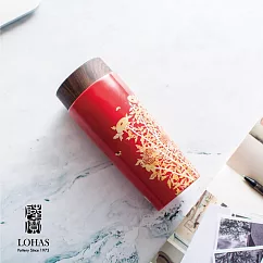 【陸寶LOHAS】常玉系列 隨身杯 330ml 雙層內膽防燙 和藝術一起生活 蝶慕金花