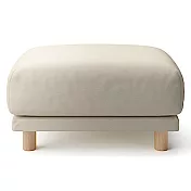 [MUJI無印良品]水洗棉帆布聚氨酯獨立筒沙發凳套/ 米色