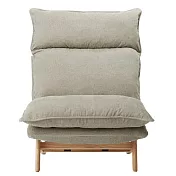 [MUJI無印良品]高椅背和室沙發用套/1人座/水洗棉帆布/米色