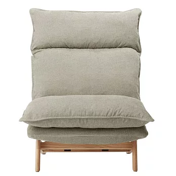 [MUJI無印良品]高椅背和室沙發用套/1人座/ 水洗棉帆布/米色