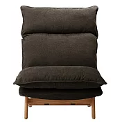 [MUJI無印良品]高椅背和室沙發用套/1人座/水洗棉帆布/棕色