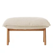 [MUJI無印良品]高椅背和室沙發用腳凳用套/水洗棉帆布/原色